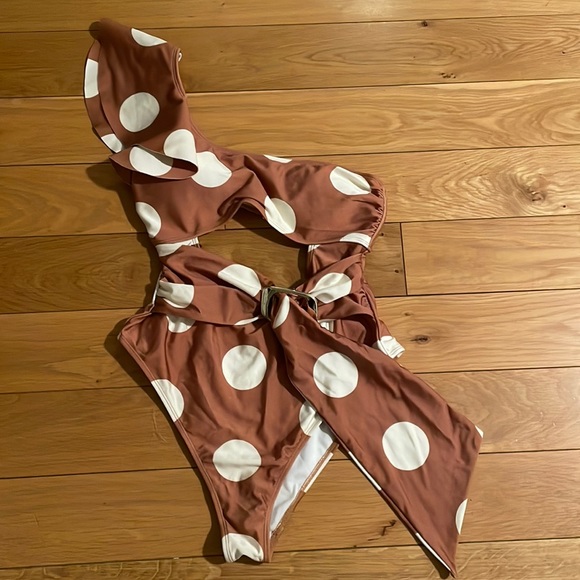 River Island Polka Dot Swim One Piece 6 - Picture 3 of 3